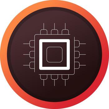 diseño de icono creativo del procesador vector