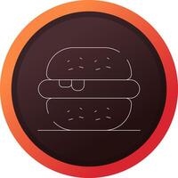hamburguesa creativo icono diseño vector