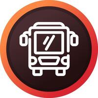 Bus Creative Icon Design vector