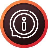 glyph Gradient Corner Design vector