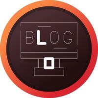 Blogging Creative Icon Design vector