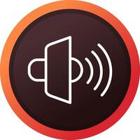 Loud Speaker Creative Icon Design vector