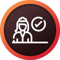 Vetted Professionals Creative Icon Design vector