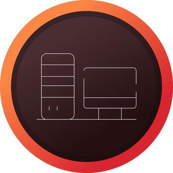 Computer Creative Icon Design vector