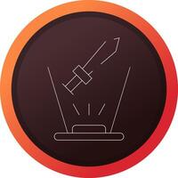 Ar Sword Fight Creative Icon Design vector