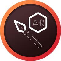 Arkansas lanza lanzamiento creativo icono diseño vector