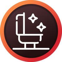 Bathroom Cleaning Creative Icon Design vector