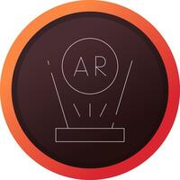 Augmented Reality Creative Icon Design vector