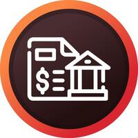 Bank Statement Creative Icon Design vector