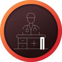 Doctor Office Creative Icon Design vector