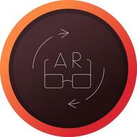 Ar Glasses Creative Icon Design vector