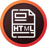 HTML Creative Icon Design vector