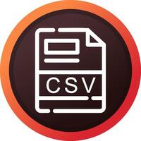 CSV Creative Icon Design vector
