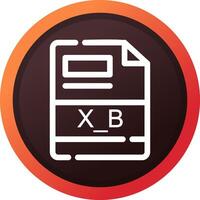 glyph Gradient Corner Design vector