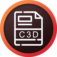 C3D Creative Icon Design vector