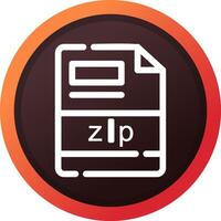 zip Creative Icon Design vector