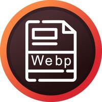 webp creativo icono diseño vector