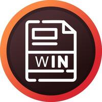 WIN Creative Icon Design vector