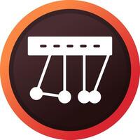 Newton Cradle Creative Icon Design vector