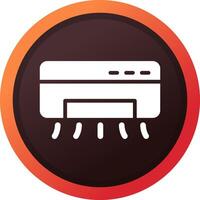 Air Conditioner Creative Icon Design vector