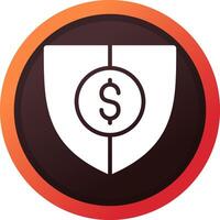 Shield Money Creative Icon Design vector