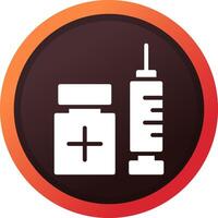 Vaccination Creative Icon Design vector