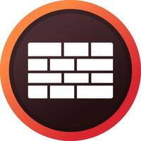 Brick Wall Creative Icon Design vector