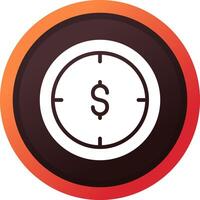 Money Hour Creative Icon Design vector