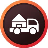 Moving Truck Creative Icon Design vector