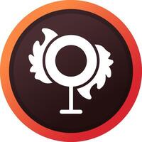 Fire Ring Creative Icon Design vector