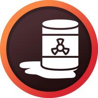 Toxic Waste Creative Icon Design vector