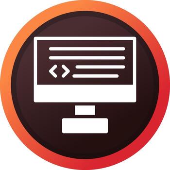 diseño de icono creativo de codificación vector
