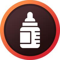 Feeding Bottle Creative Icon Design vector