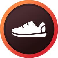 diseño de icono creativo de zapatillas vector