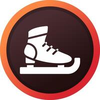 Ice Skates Creative Icon Design vector