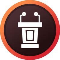 Lectern Creative Icon Design vector