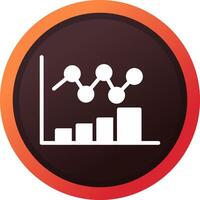 Bar Chart Creative Icon Design vector