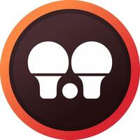 diseño de icono creativo de ping pong vector