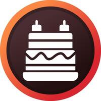 Birthday Cake Creative Icon Design vector