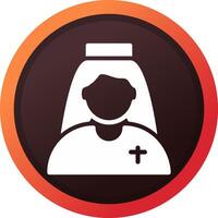 Nun Creative Icon Design vector