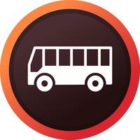 Bus Creative Icon Design vector