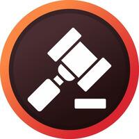 Gavel Creative Icon Design vector