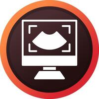 Ultrasound Creative Icon Design vector
