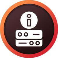 Server Info Creative Icon Design vector