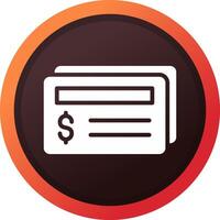 Cheque Creative Icon Design vector