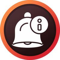 Notification Bell Creative Icon Design vector