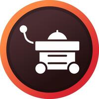 Food Cart Creative Icon Design vector