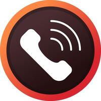 Phone Call Creative Icon Design vector