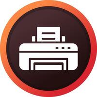 Printer Creative Icon Design vector