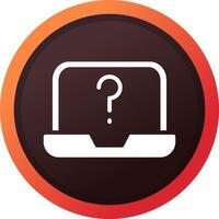 Question Mark Creative Icon Design vector